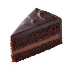 Delicious chocolate cake slice with smooth frosting, showcasing rich layers and creamy filling, perfect for dessert lovers and celebrations.
