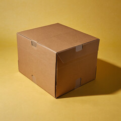 open cardboard box
