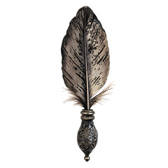 Ornate feather, decorative
