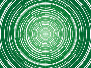 緑色のデジタルなリングの背景素材
