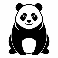 Panda Silhouette Art Design