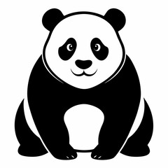 Panda Silhouette Art Design