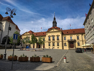 Old building in the center of the Czech city
