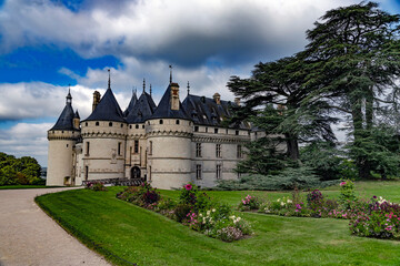 Obraz premium Castle Chaumont sur Loire, XV - XVI centuries, river Loire valley, France 