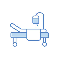 Hospital Bed  Icon vector