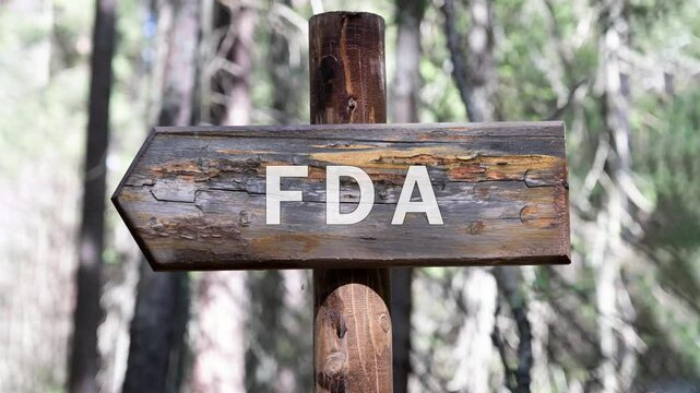 Animation of the conceptual text FDA. Department Service Medical Concept