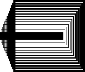 Square blend emblem. Frame border with gradient for logo, icon, badges