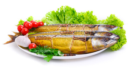 Appetizing smoked fish