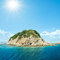 turquoise bay in paradise island