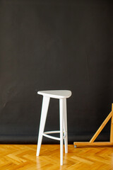 High stool studio isolated background