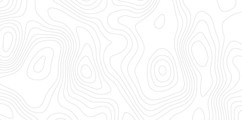 Topographic white and gery wavey contour line style map white background.
