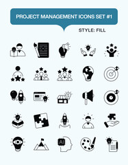 Innovation & Creativity Fill Icons – Modern Vector Symbols for Business, Design, Tech & Startup Branding