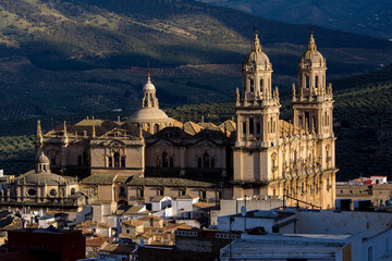 Obraz premium Vista de la Catedral de la Asunción de la Virgen de Jaén