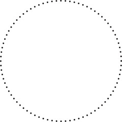 Dots in circle form. Design elements