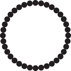 Dots in circle form. Design elements