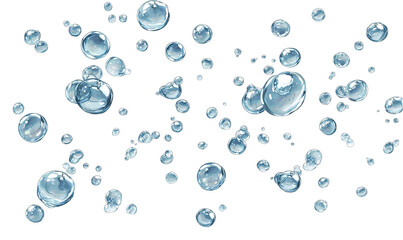 Abstract graphic of many translucent bubbles
