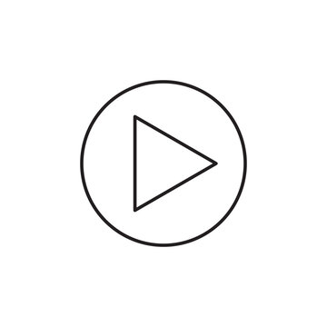 Editable audio play icon vector illustrator