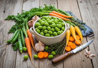 Préparation Fraîche : Des Légumes du Jardin à l'Assiette