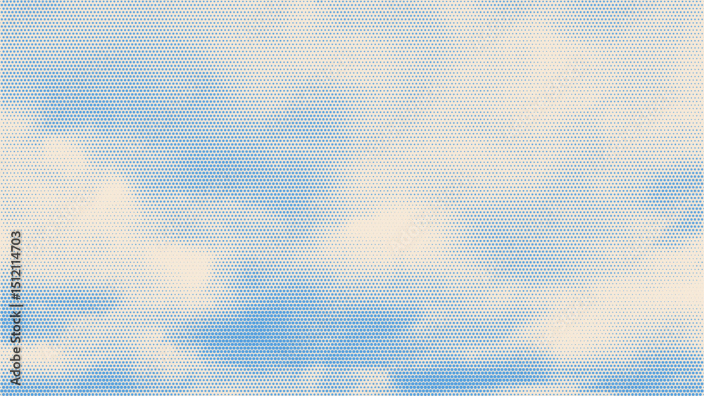 Fototapete color halftone texture of blue sky with clouds. abstract cloud pattern vector dotted pixel texture b