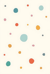 multicolored dots