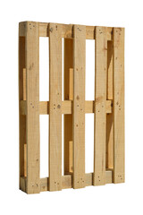 Wooden Pallet isolated white background.
