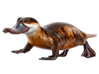 Ruddy Duck isolated: A vibrant brown and black ruddy duck with a striking blue bill stands out.