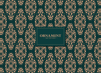 Decorative Seamless Pattern with Geometric Element for Textile or Background