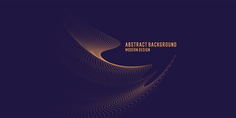 Beautiful background with abstract wavy lines. Minimalistic design for presentation. A spectacular simple illustration for advertising. A template for text placement.