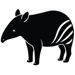 TAPIR VECTOR SIHOUETTE