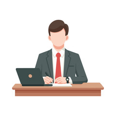 
illustration design of an auditor