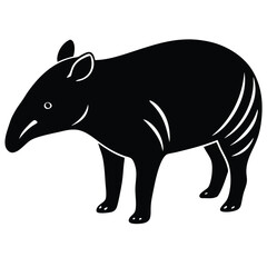 TAPIR VECTOR SIHOUETTE