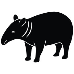 TAPIR VECTOR SIHOUETTE