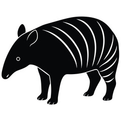 TAPIR VECTOR SIHOUETTE