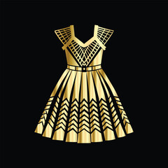 Fashionable Women's Dress Logo | Modern Beauty Fashion Vector for Trendy Clothing Brand. Creative Women's Dress Logo Design | Fashionable Beauty Fashion Vector Illustration for Stores.