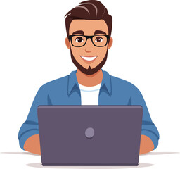 businessman with laptop