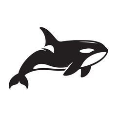 Obraz premium Orca vector silhouette Eps. Orca