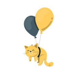 Cat vector design for motion graphics