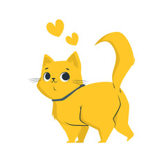 Cat vector design for motion graphics