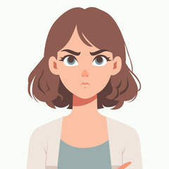 Female professional shown with arms crossed and serious facial expression wearing formal office blazer. Business concept
