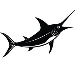 sword fish vector