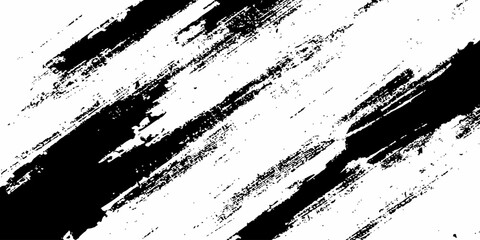 Vector abstract style black paintbrush design banner templates