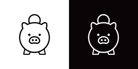 貯金箱のラインアイコン