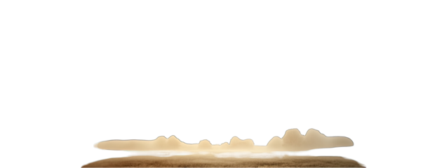 Abstract, low-relief, textured, light beige landscape