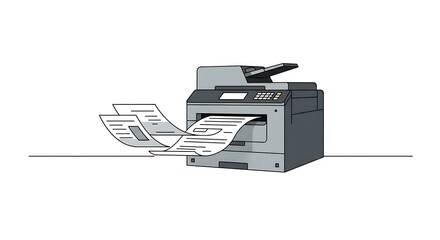 printer icon vector illustration
