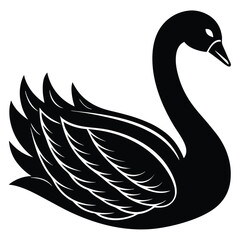 Obraz premium swan vector 