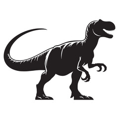 Jurassic Form Giganotosaurus silhouette – Giganotosaurus illustration – Minimalist Giganotosaurus vector – Dinosaur silhouette

