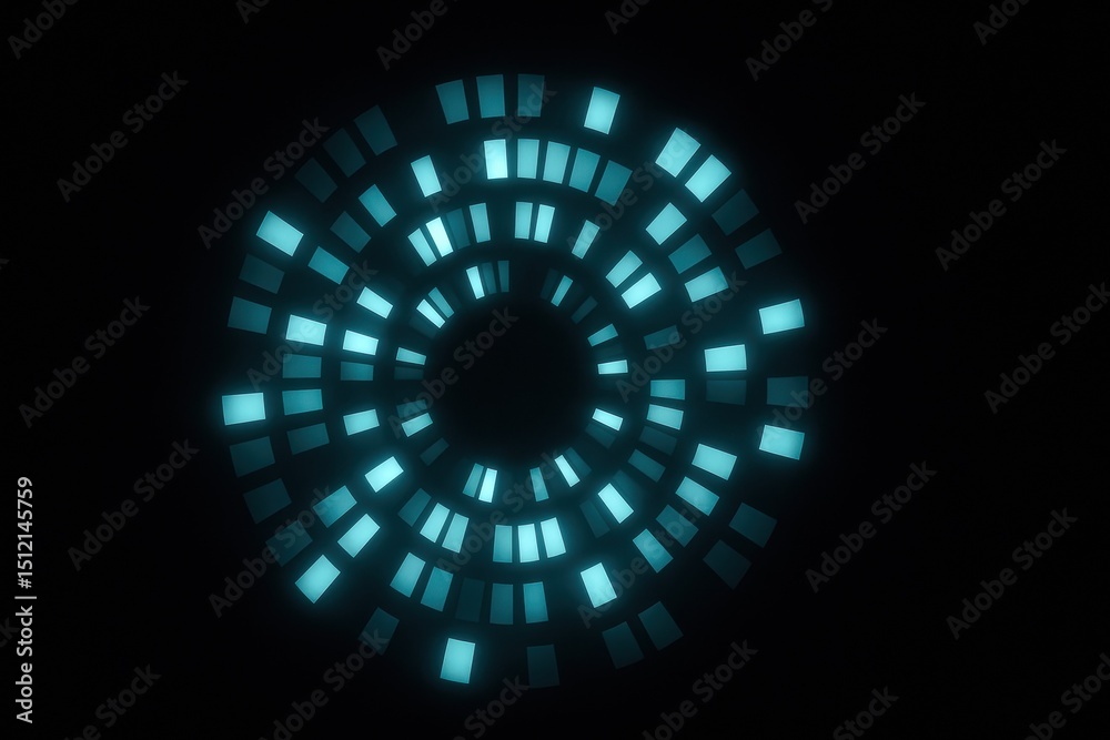 Poster this abstract radial chart illustrates strategic decision-making and innovation through dynamic segm