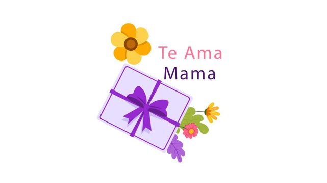 Te Amo Mama Gift Box Message in Spanish