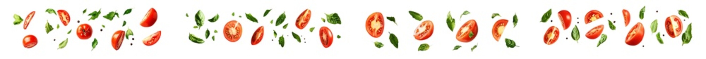 Falling Chili Peppers and Herbs Composition Isolated on Transparent Background, Spice, Food, Ingredient, chili, pepper, herb