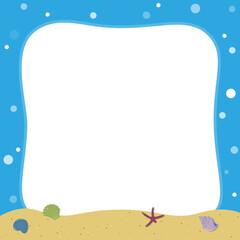 Summer background frame